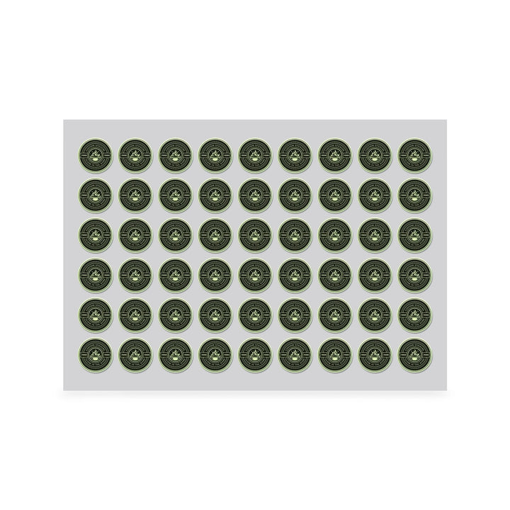 1.5" Custom Printed Glow in the Dark Stickers