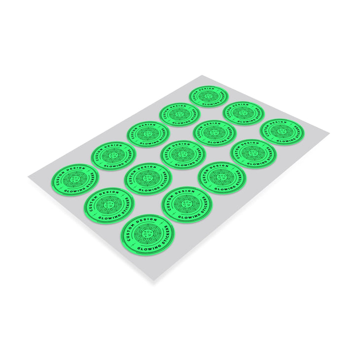 3" Custom Printed Glow in the Dark Stickers