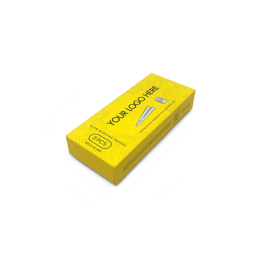 Custom Pre Rolled Turned Edge Box 3PK King Size