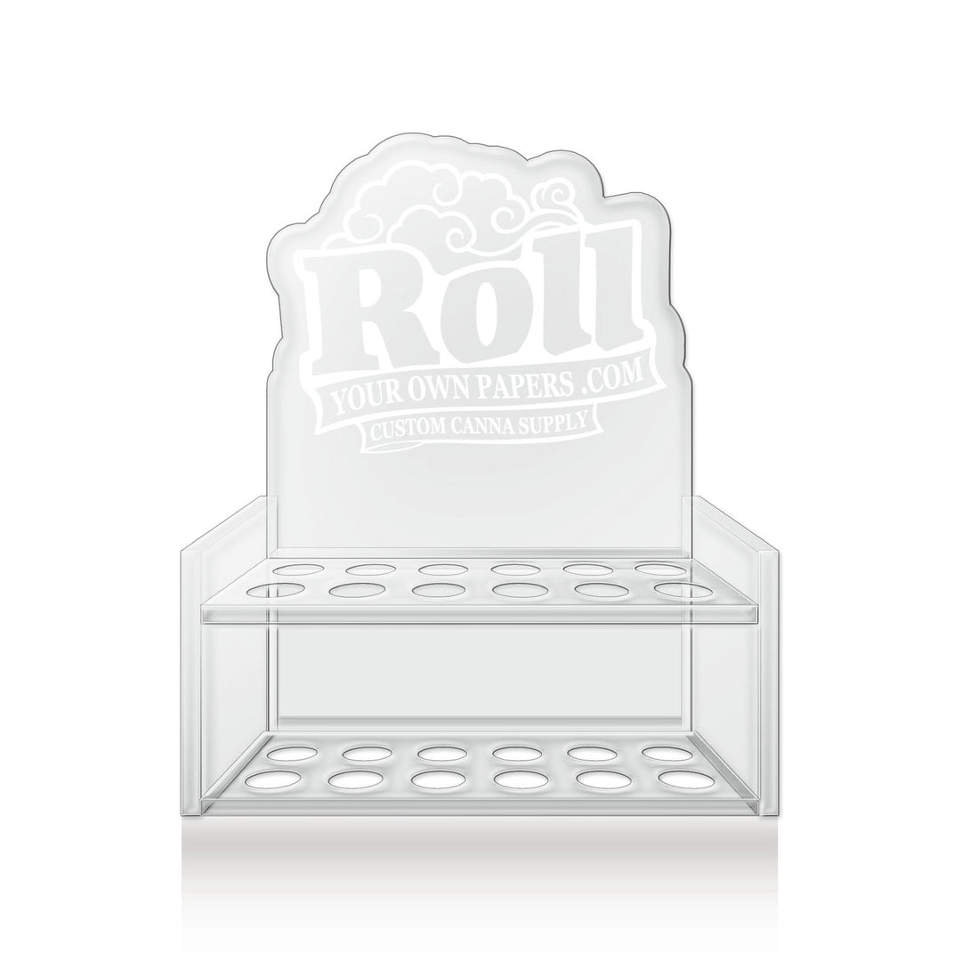 Custom Pre Rolled Acrylic Display With LED Lights