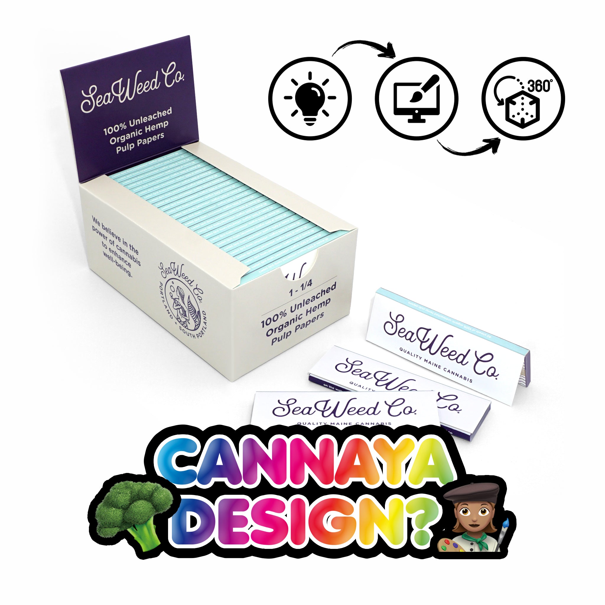 🥦 CANNAYA DESIGN? 👩‍🎨 - Custom Printed Booklets in One and a Quarter Size