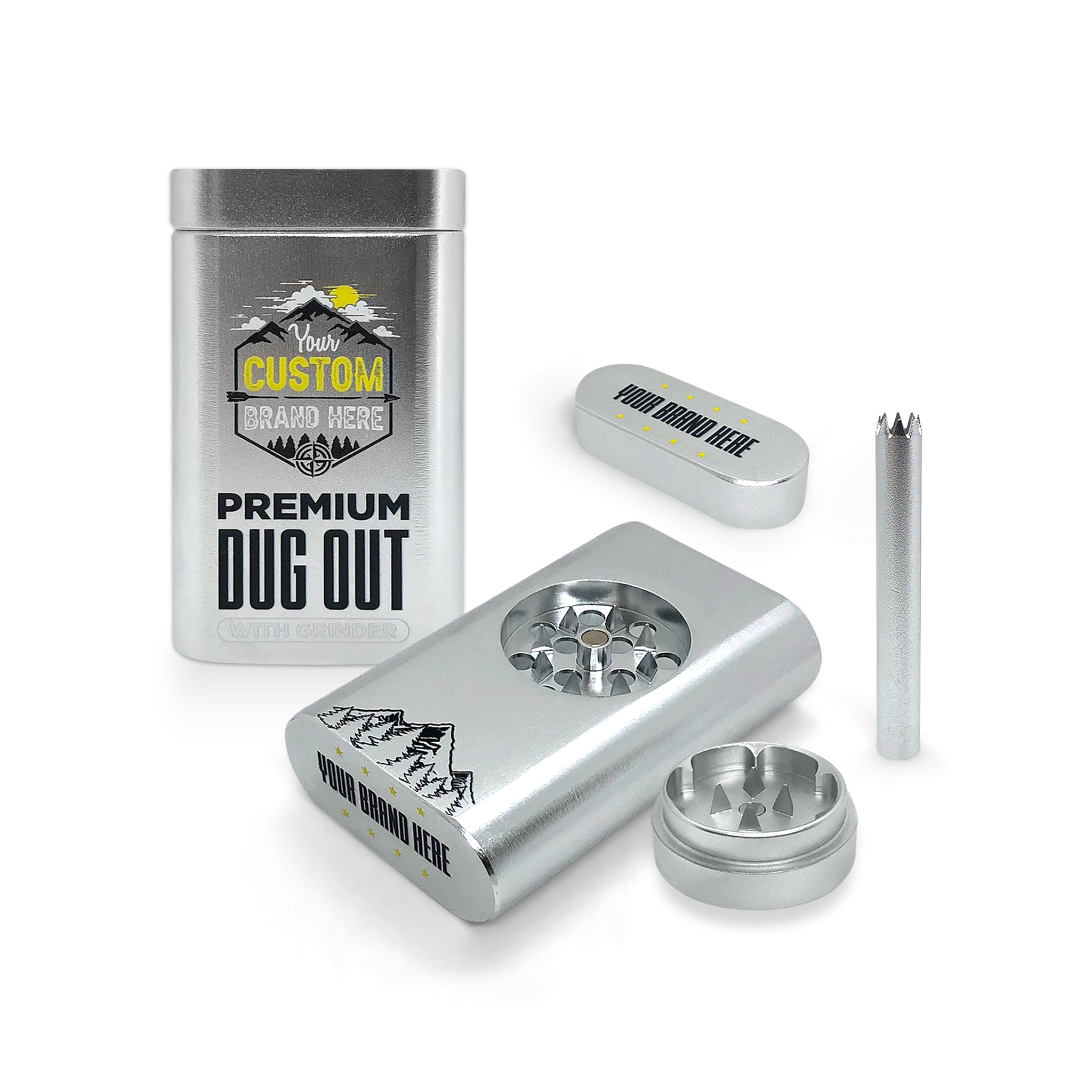 Custom Aluminum Dug Out + Grinder