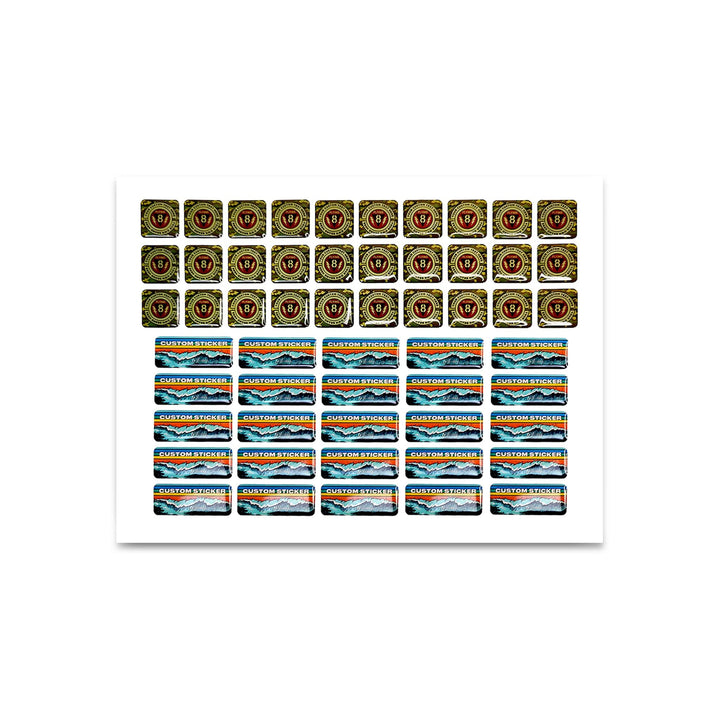 Custom Epoxy Stickers