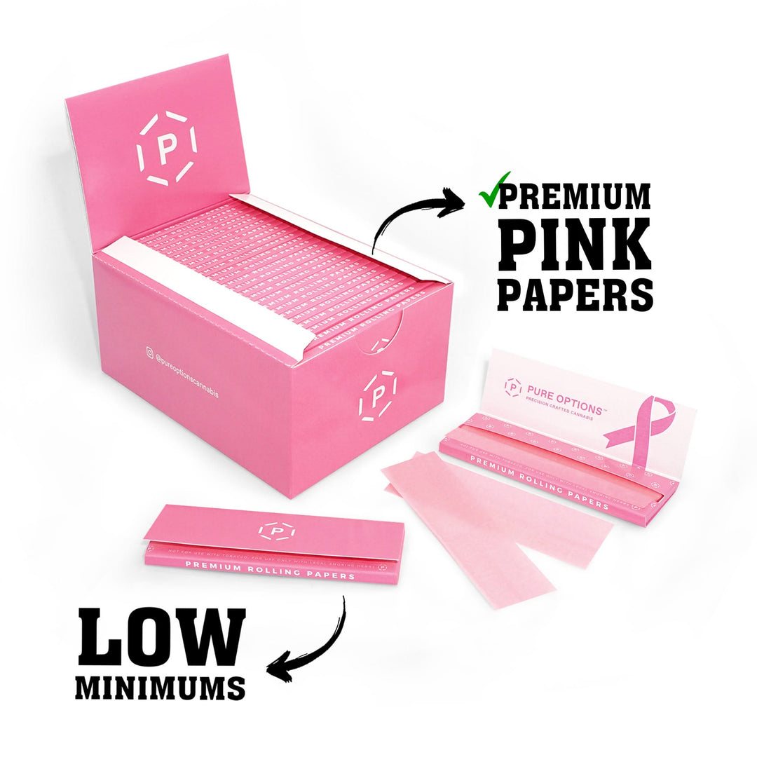 Custom Pink Rolling Paper π