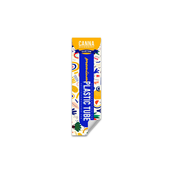 Custom Pre rolled Cone Plastic Tube Stickers