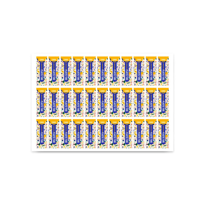 Custom Pre rolled Cone Plastic Tube Stickers