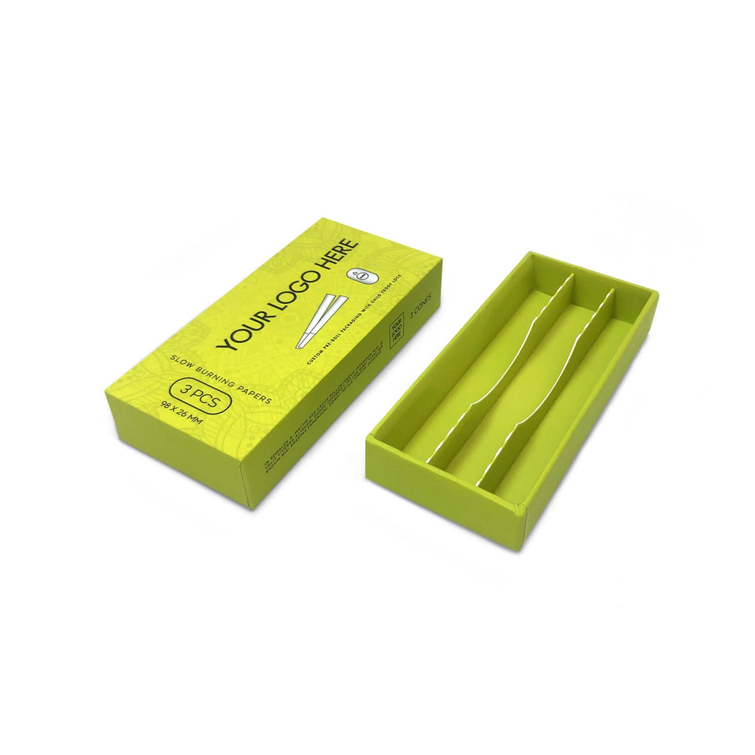 Custom Pre Rolled Turned Edge Box 3PK 98 Size