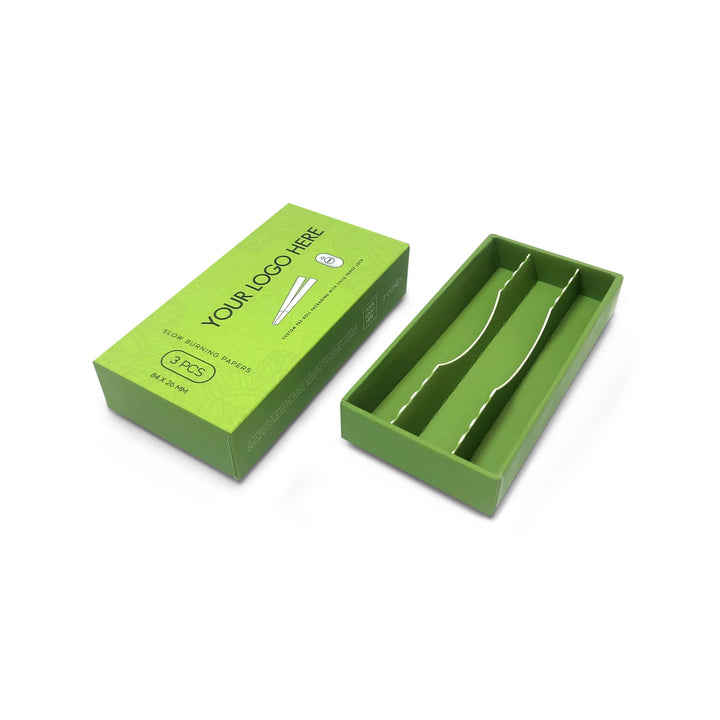 Custom Pre Rolled Turned Edge Box 3PK Quarter Size