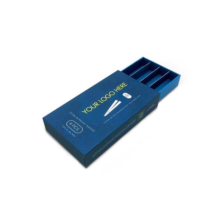 Custom Pre Rolled Turned Edge Box 4PK King Size