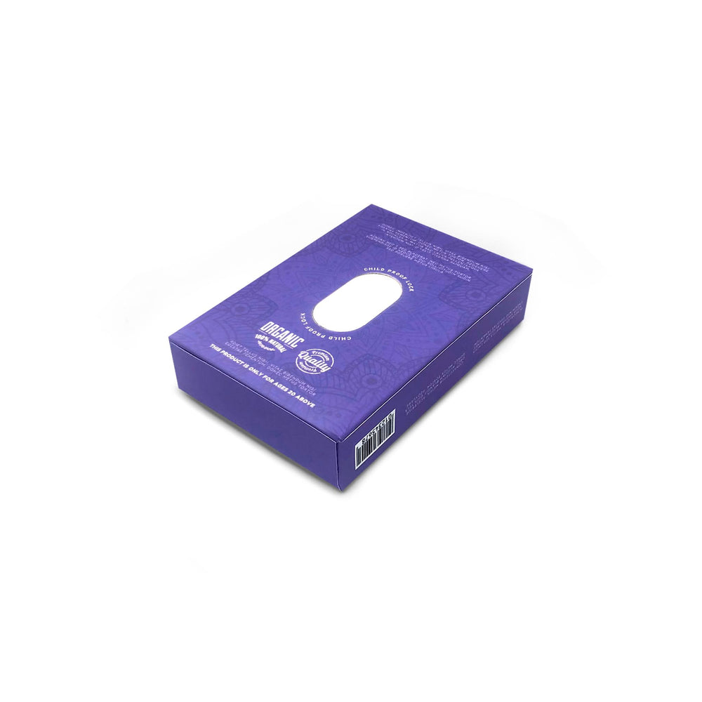 Custom Pre Rolled Turned Edge Box 4PK Quarter Size