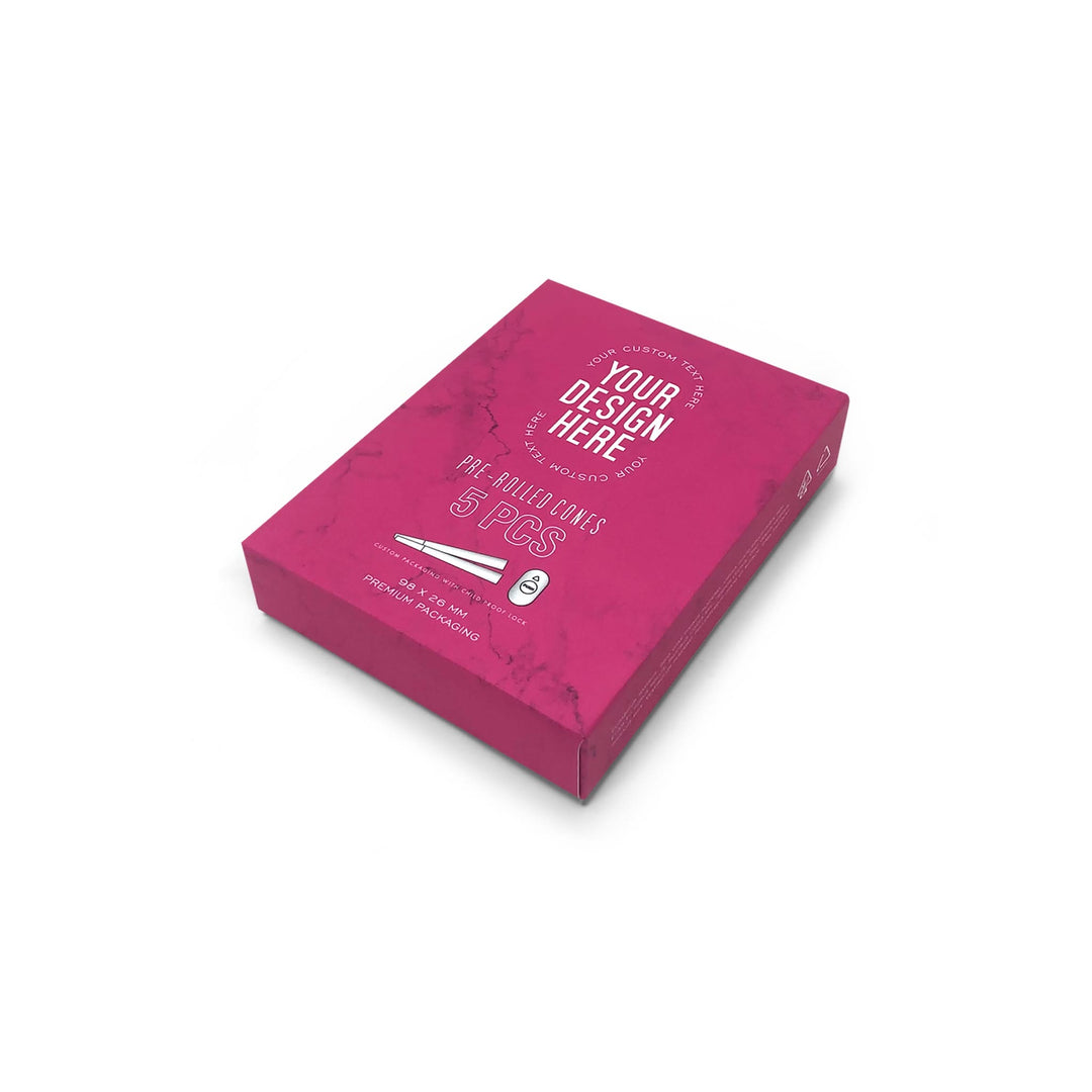 Custom Pre Rolled Turned Edge Box 5PK 98 Size