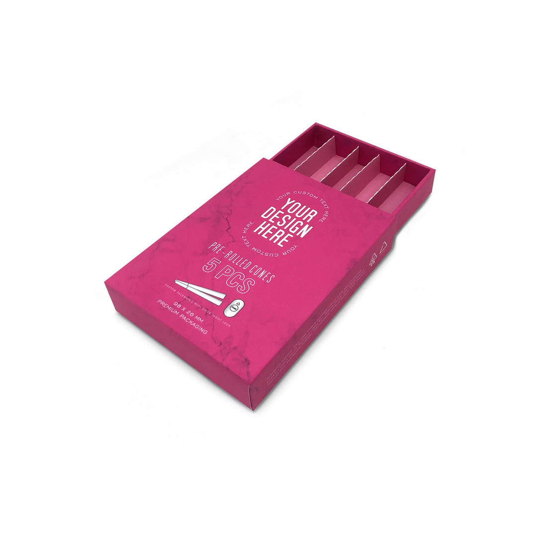 Custom Pre Rolled Turned Edge Box 5PK 98 Size