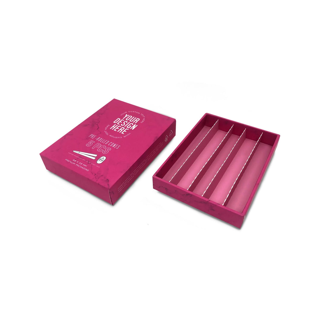 Custom Pre Rolled Turned Edge Box 5PK 98 Size