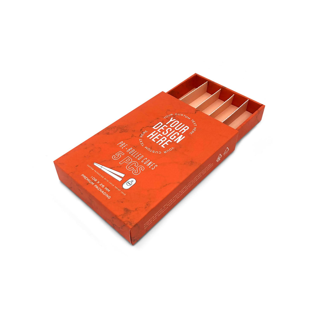 Custom Pre Rolled Turned Edge Box 5PK King Size