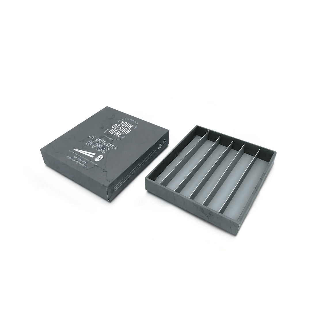 Custom Pre Rolled Turned Edge Box 6PK 98 Size