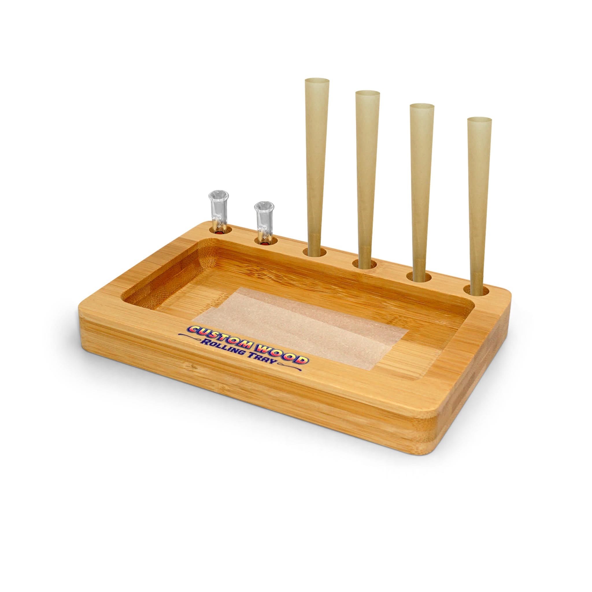 winnie the pothead rolling tray Custom Tin Rolling Tray with Pre Rolled Cone Holders