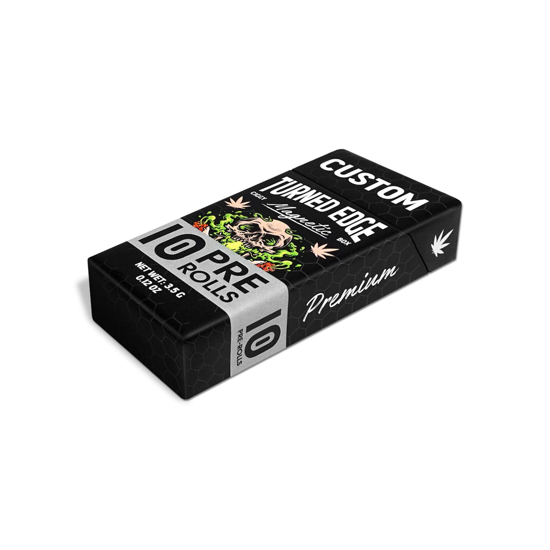 Custom Turned Edge Magnetic Ciggy Box