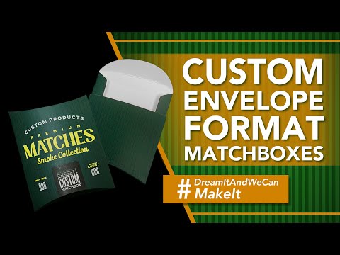 Custom Envelope Format Matchboxes