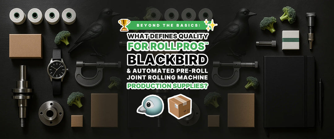 🏆 Beyond the Basics ✨: What Defines Quality RollPros™ Blackbird  & Automated Pre-Roll Joint Rolling Machine Production Supplies? 🐦📦