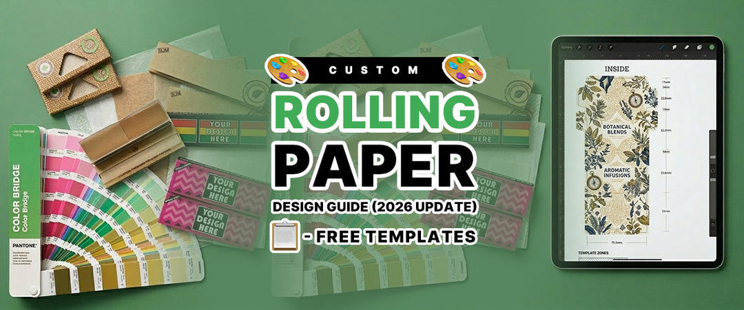 🎨 Custom Rolling Paper Design Guide (2026 Update) 📋 - Free Templates