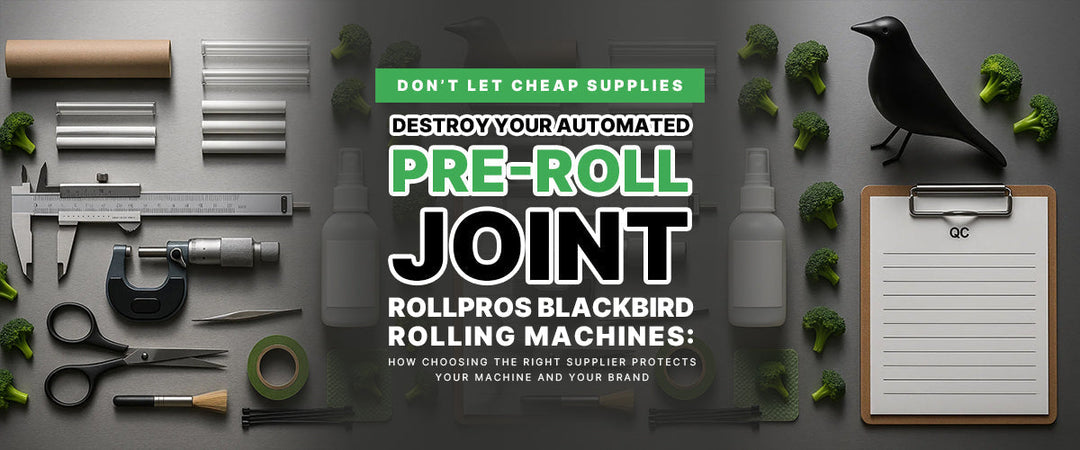 Don’t Let Cheap Supplies Destroy Your Automated Pre-roll Joint Rolling Machines and RollPros Blackbird Rolling Machines: How Choosing the Right Supplier Protects Your Machine and Your Brand