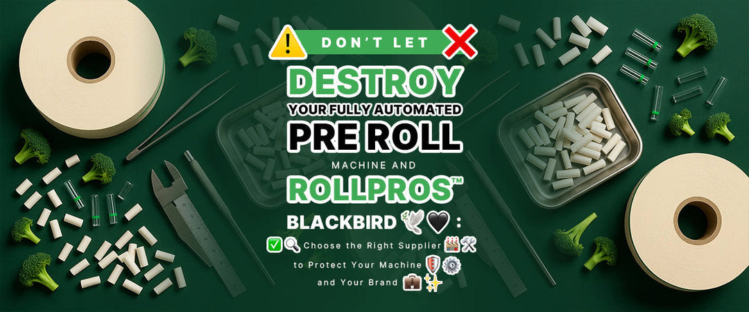 ⚠️❌ Don’t Let Cheap Supplies Destroy Your fully automated pre roll machine and RollPros™ Blackbird 🕊️🖤: ✅🔍 Choose the Right Supplier 🏭🛠️ to Protect Your Machine 🛡️⚙️ and Your Brand 💼✨