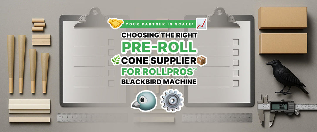 Your Partner in Scale 🤝📈: Choosing the Right Pre-Roll Cone Supplier 🌿📦 for RollPros™ Blackbird Machine 🐦⚙️