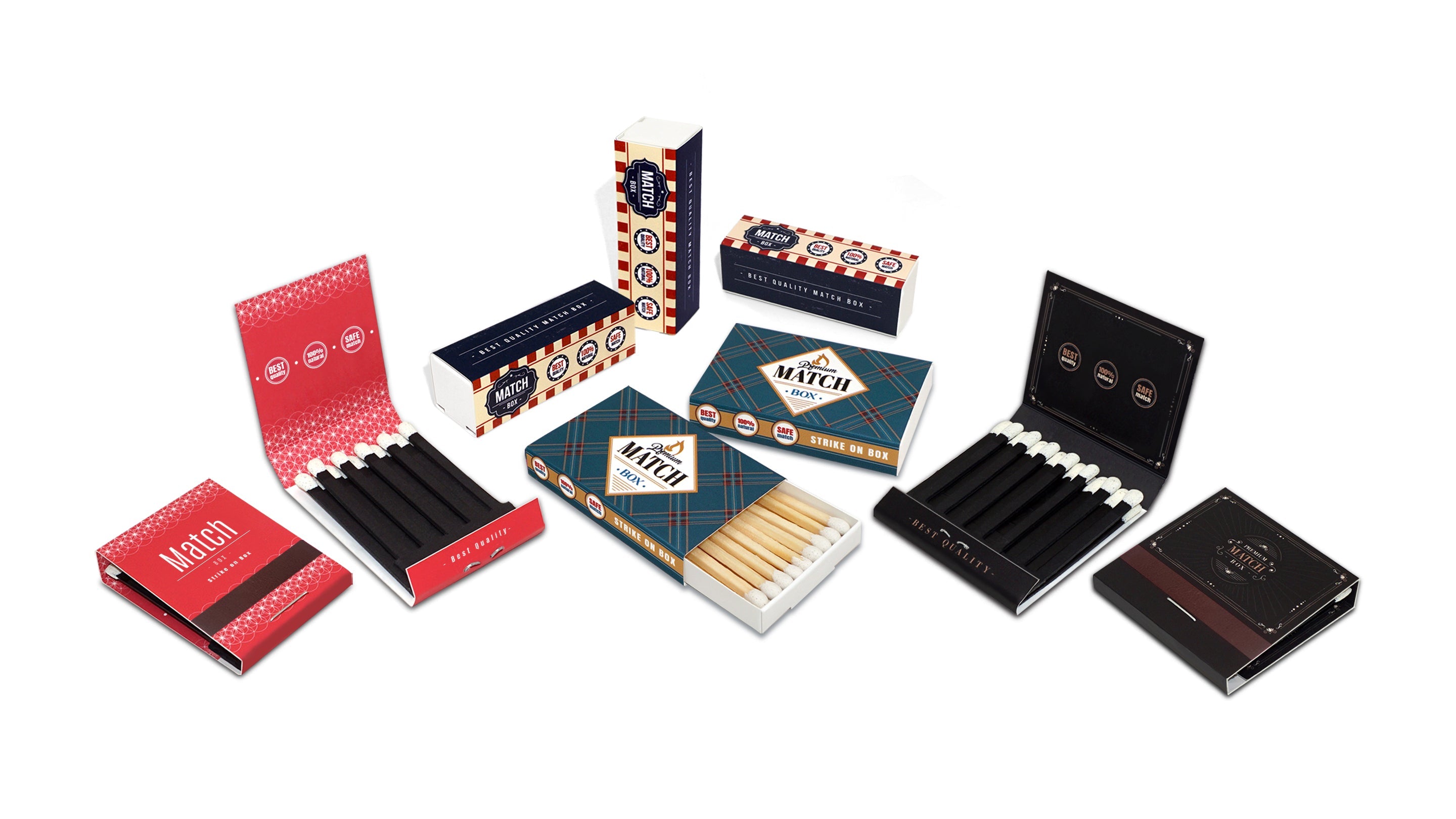 custom matches wholesale