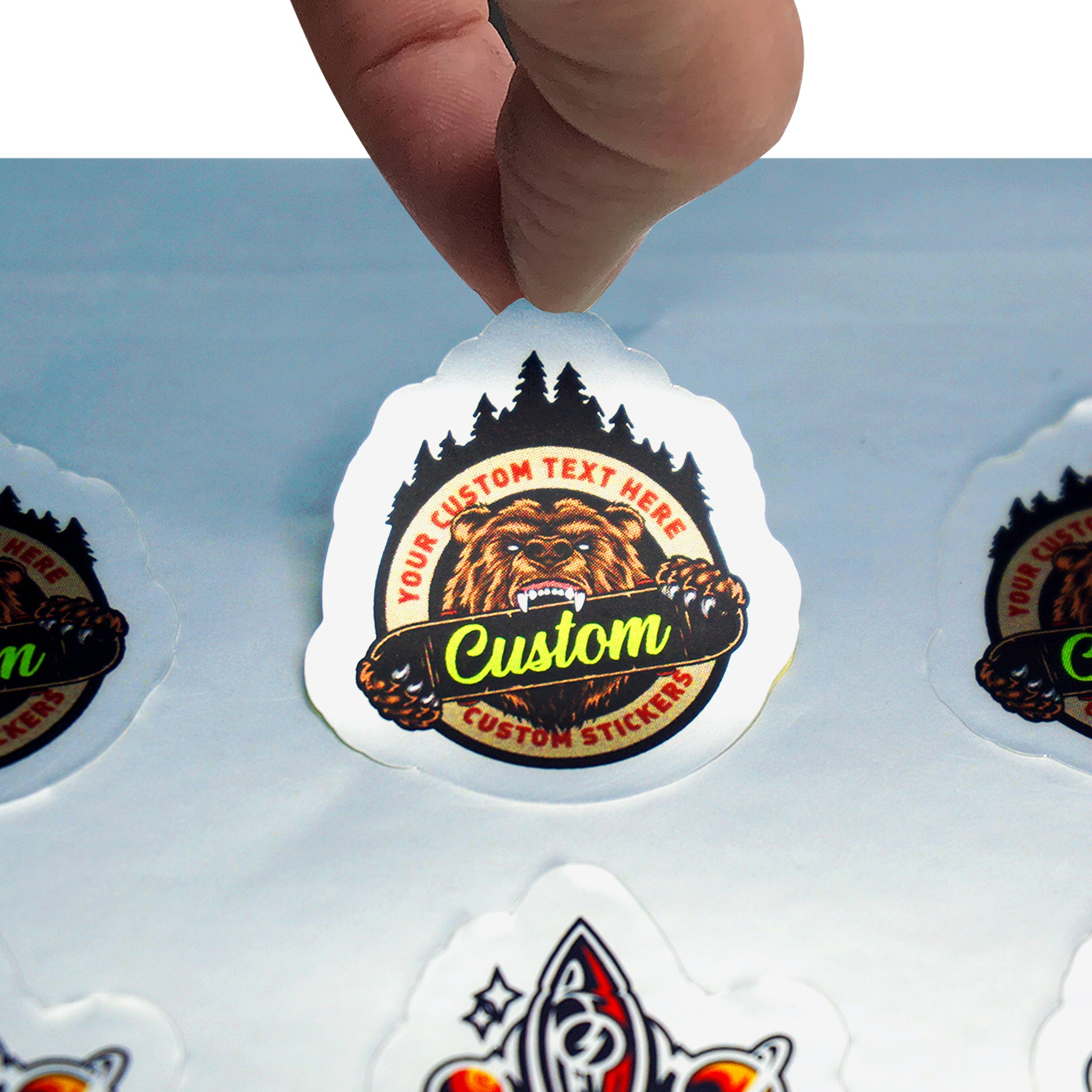 1" Custom Printed Stickers