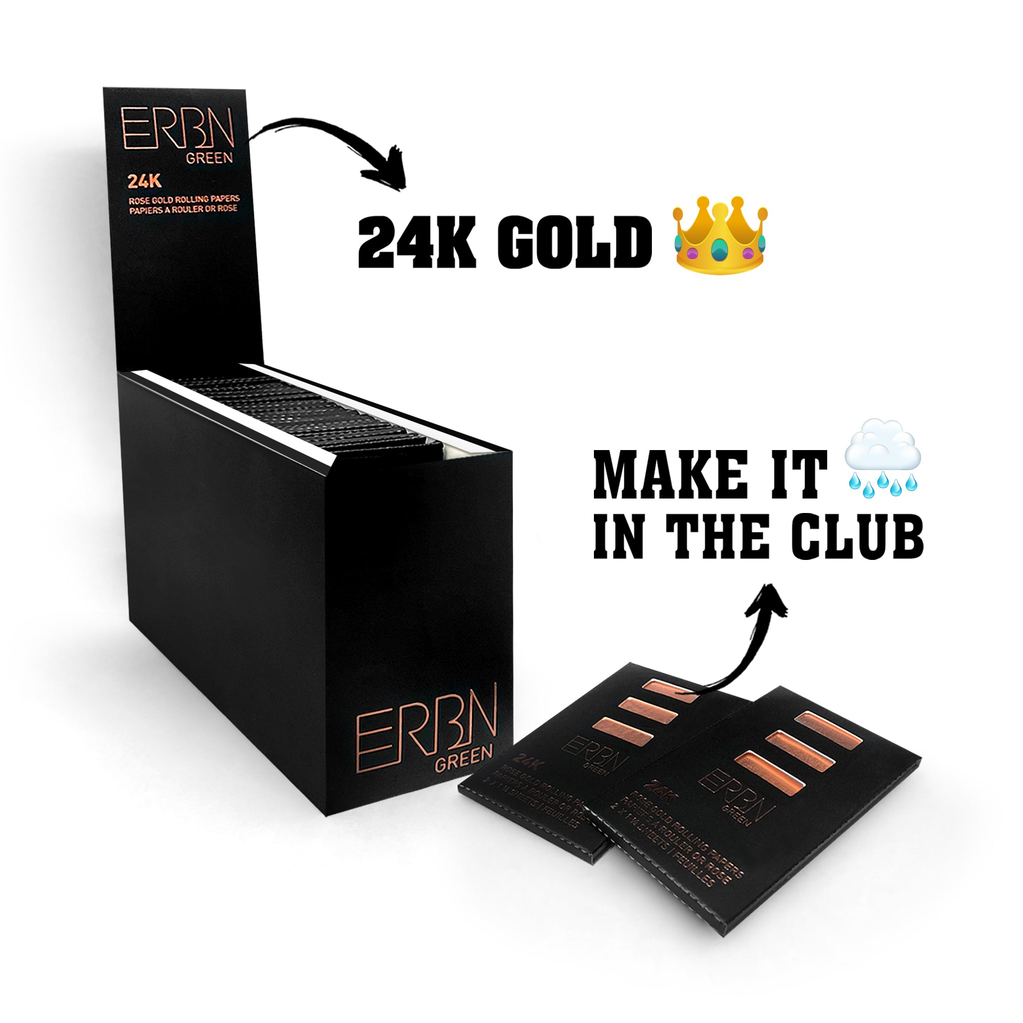 24K Gold Rolling Paper 2PK