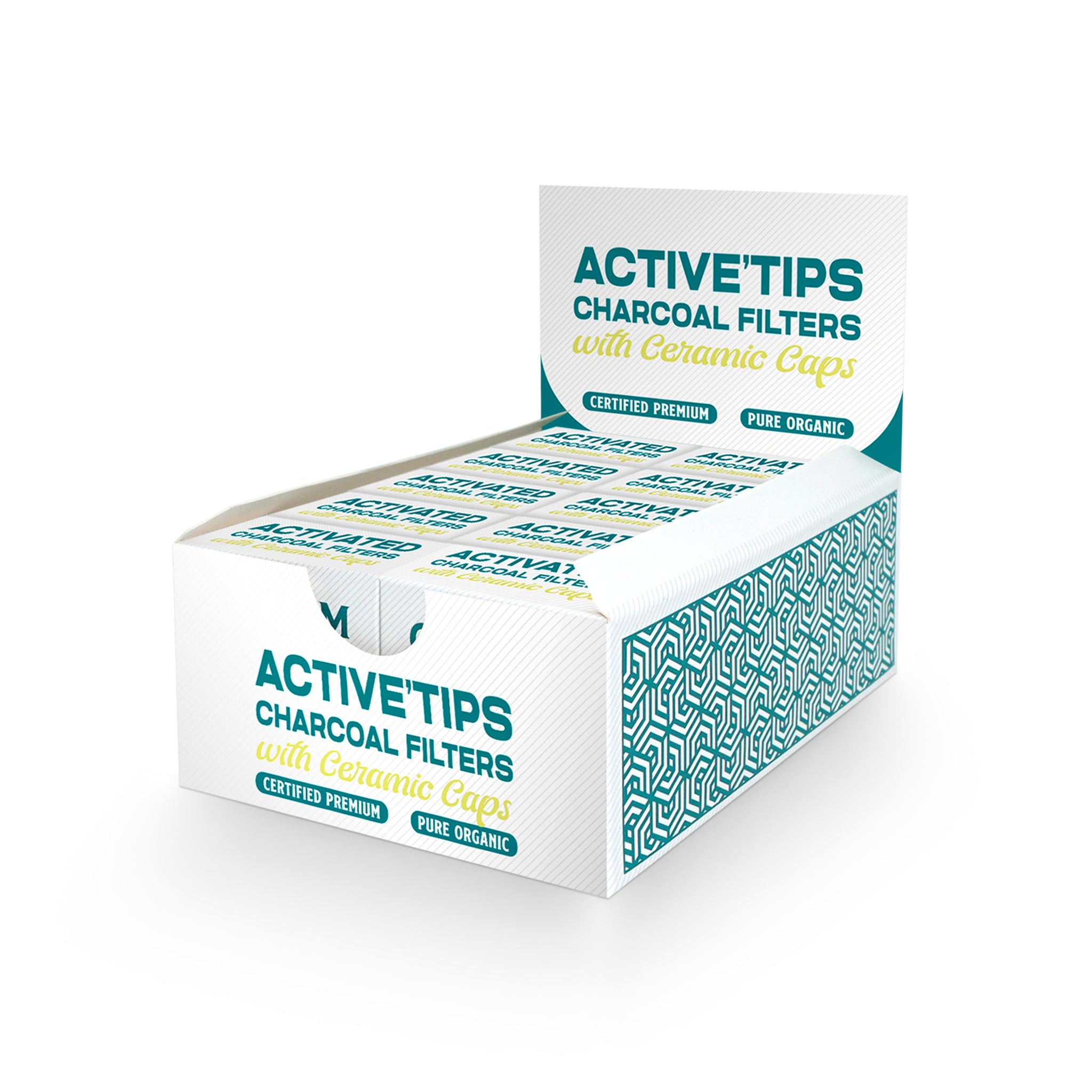 Activated Charcoal Filters with Ceramic Caps