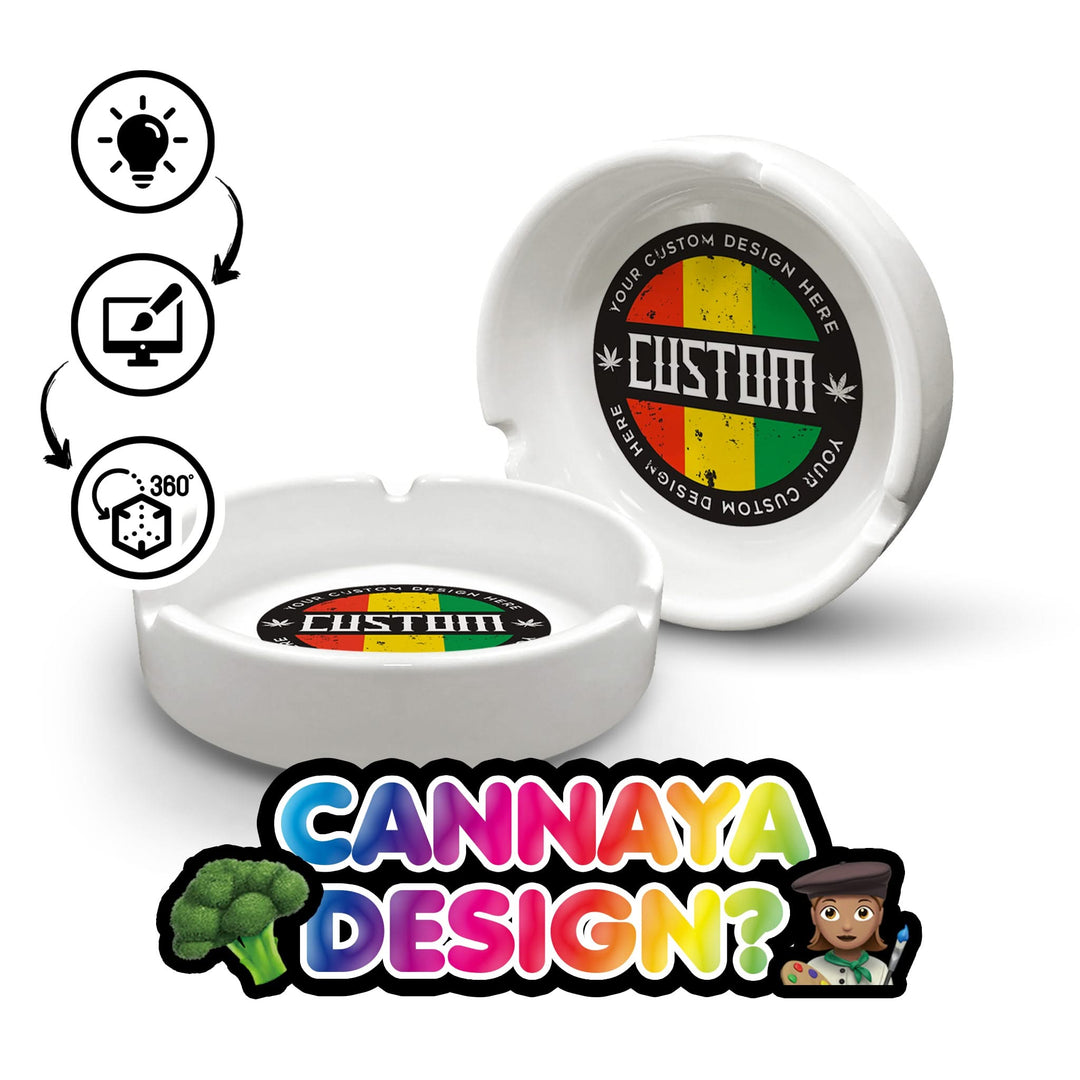 🥦 CANNAYA DESIGN? 👩‍🎨 Custom Ceramic Ashtray