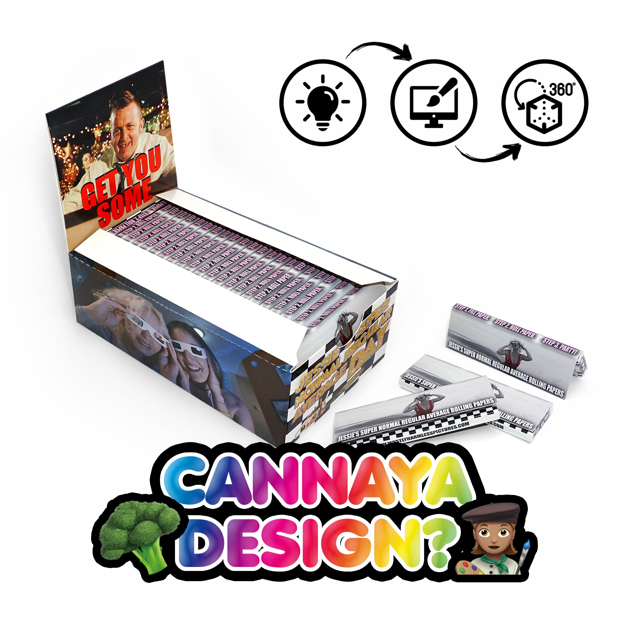 🥦 CANNAYA DESIGN? 👩‍🎨 - Custom Printed Booklets in Single Width Size