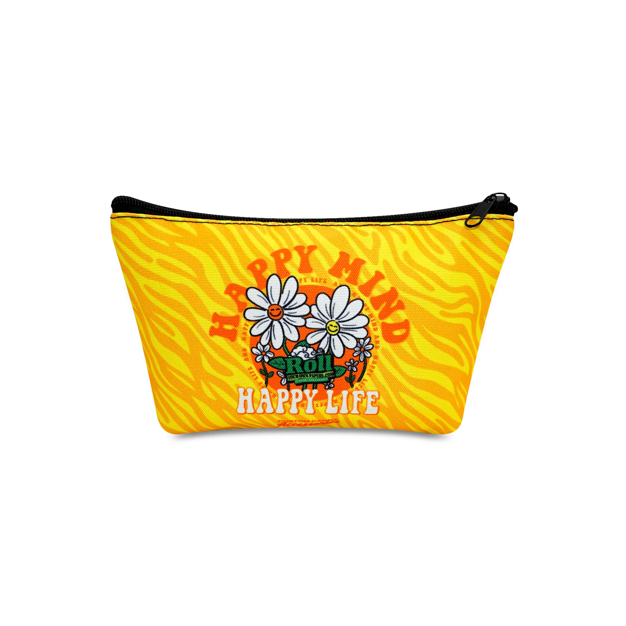 Custom Canvas Cosmetic Bag With Wide Bottom