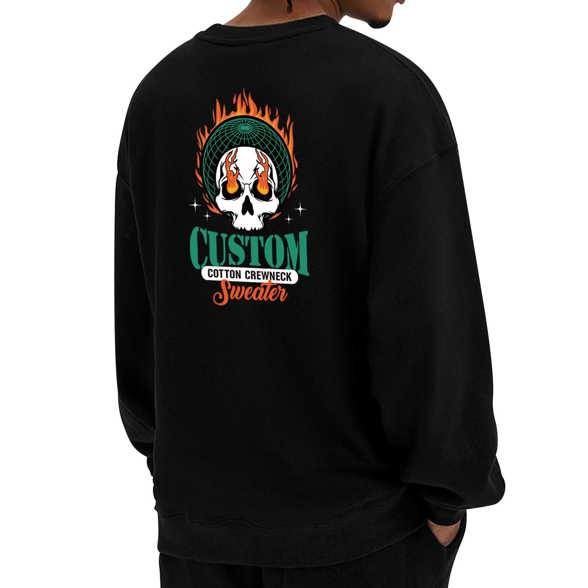 Custom Cotton Crewneck Sweater