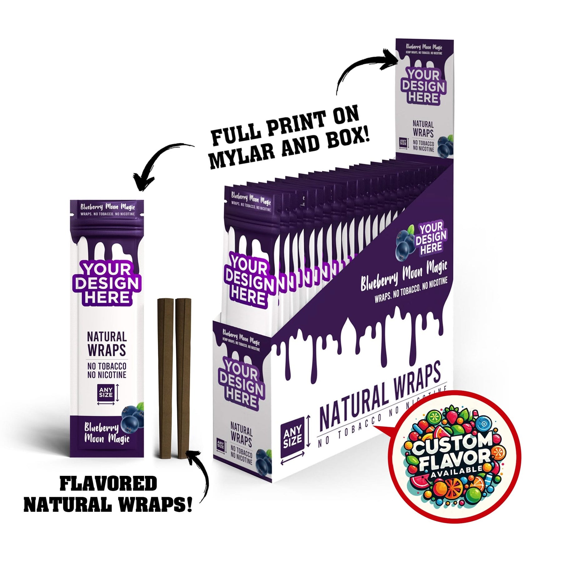 Custom Blunt Wraps | Manufacture your own hemp wrap today! – Roll Your ...