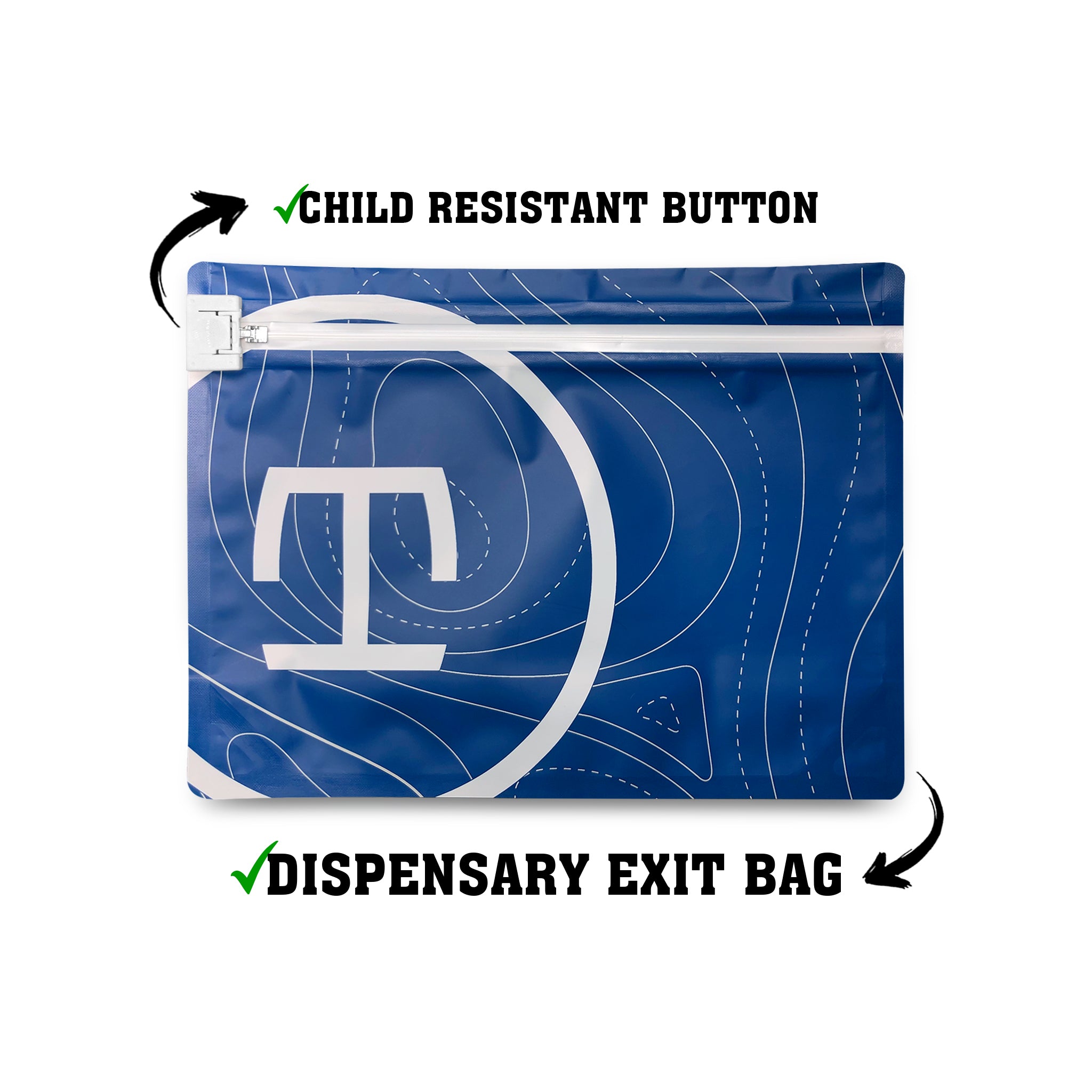 Custom Exit Bag with Male and Female Lock