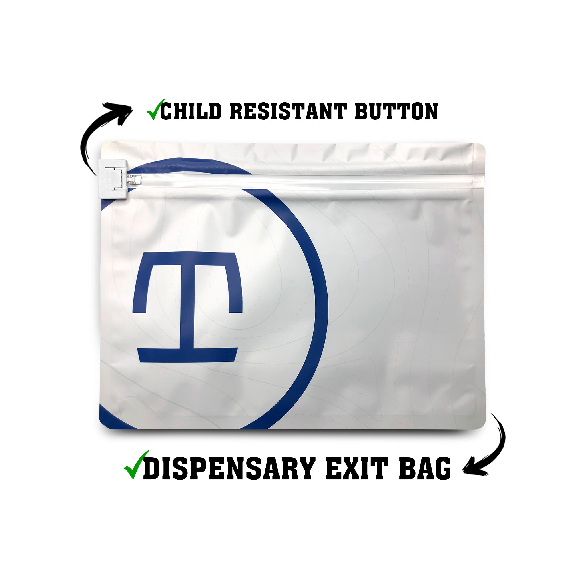 Custom Exit Bag with Male and Female Lock