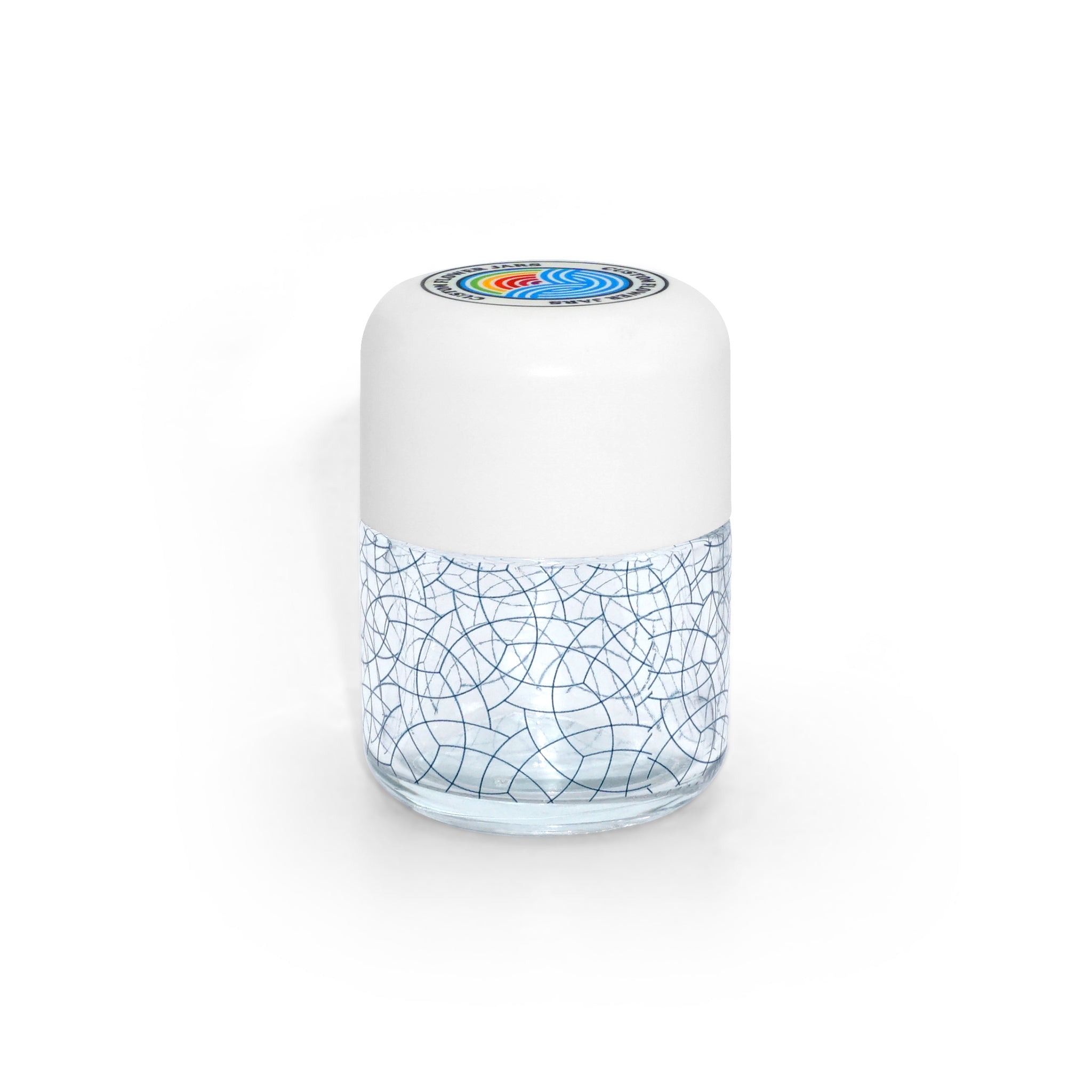Custom Flower Glass Jars (Curved Lid)