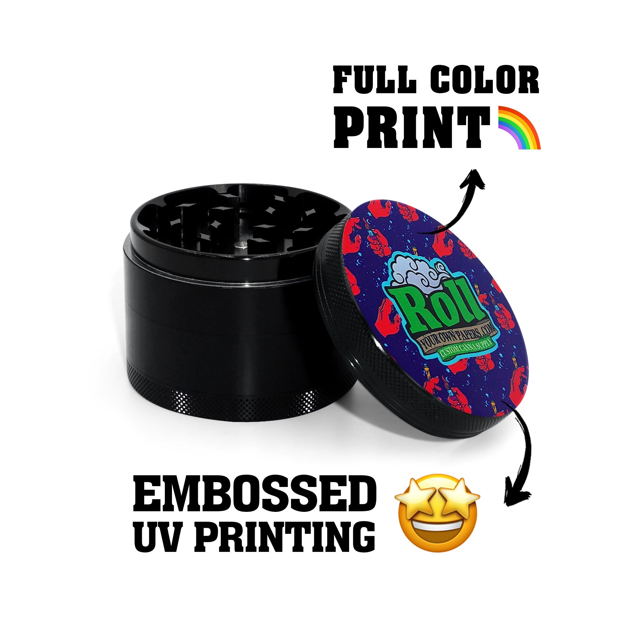 🥦 CANNAYA DESIGN? 👩‍🎨 - Custom Grinder With Full Top Printing