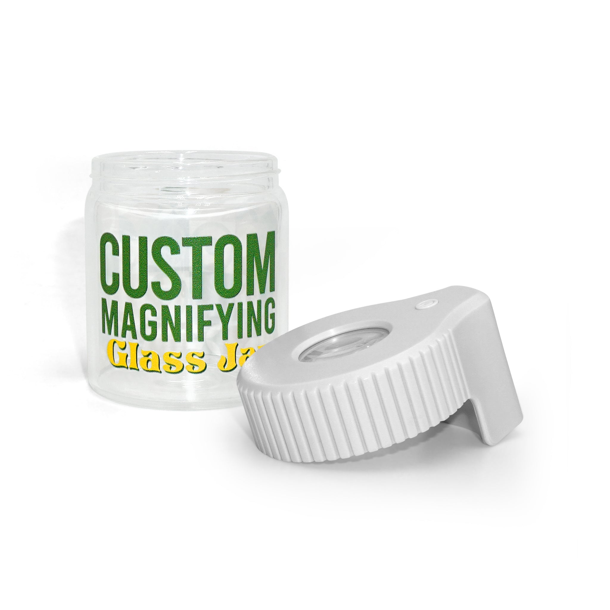 Custom LED Magnifying Glass Jar