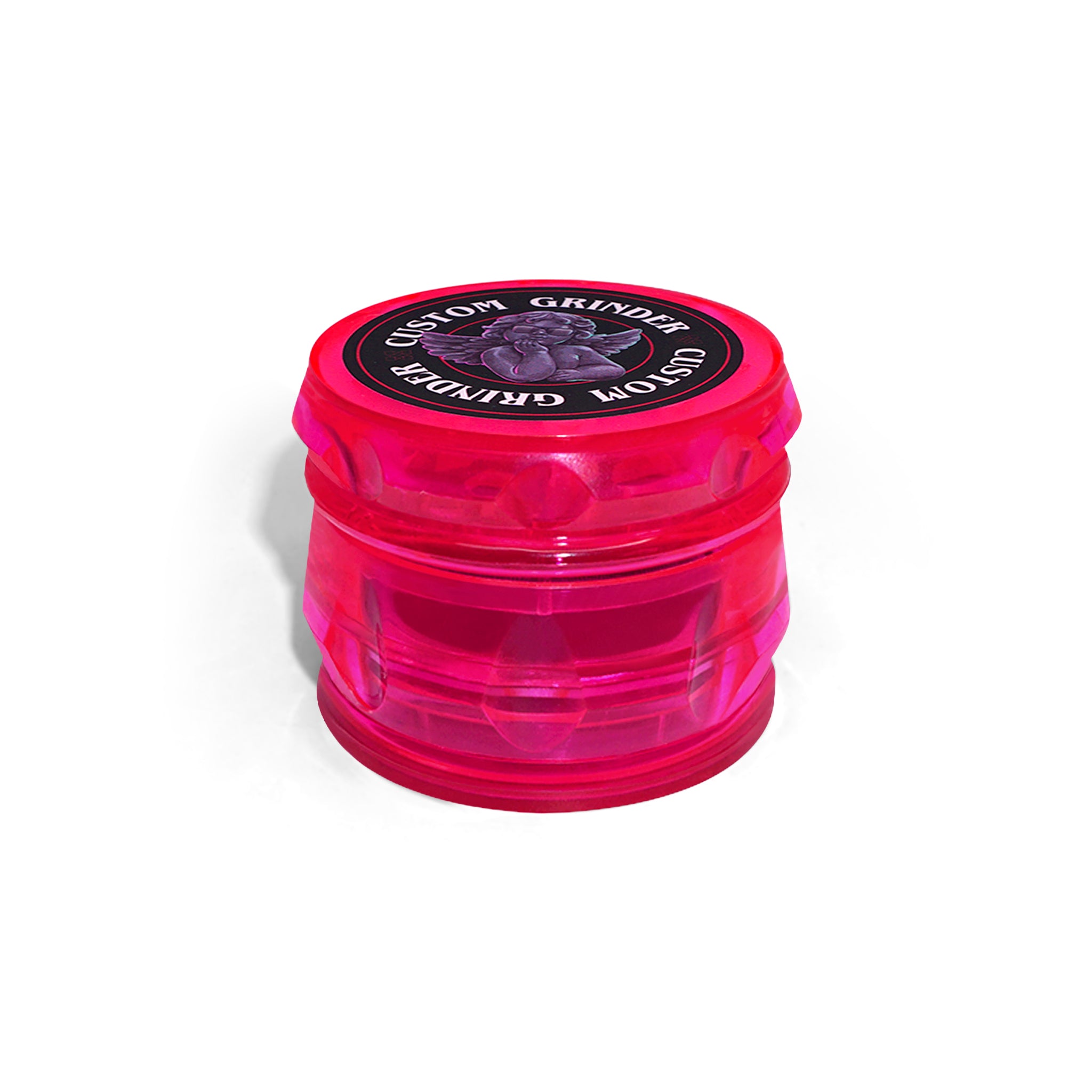 Custom Octagon Neon Pink Plastic Grinder (55MM*45MM)