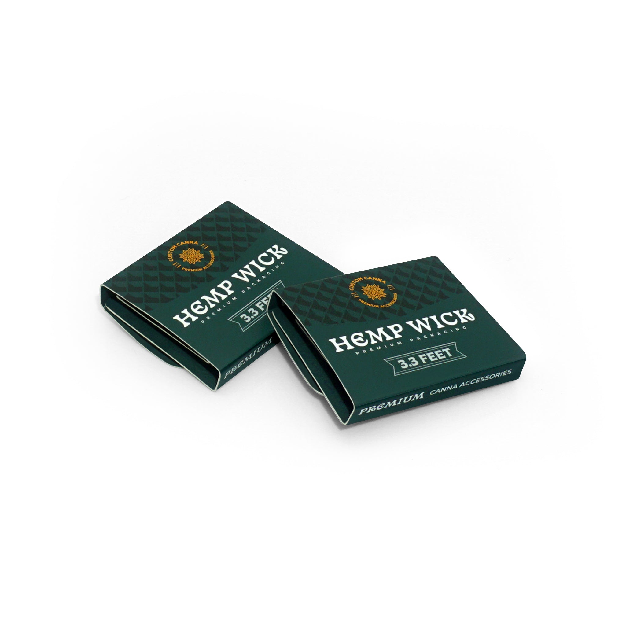 Custom Organic Hemp Beeswax Wick In Flip Top Matchbox Packaging