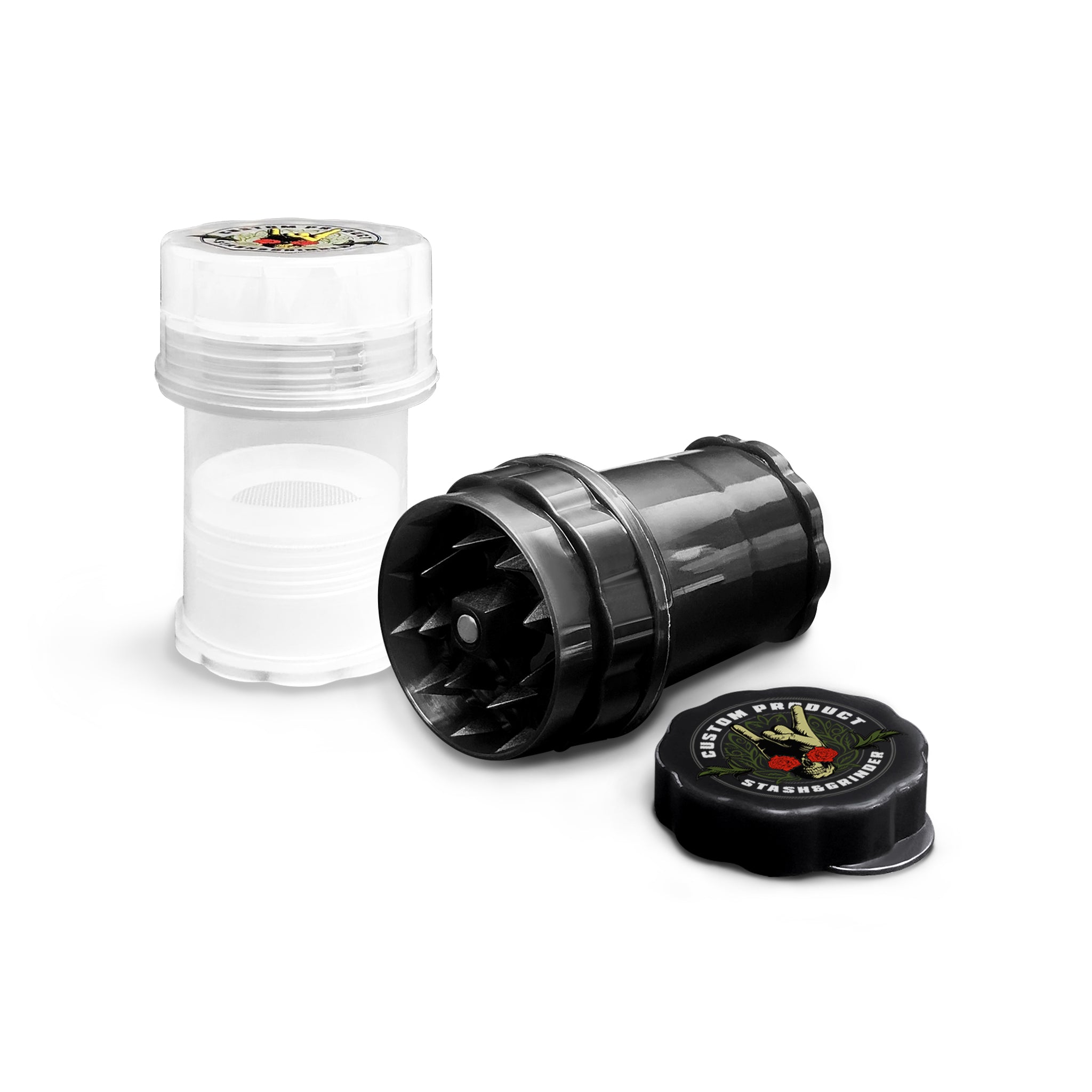 Custom Plastic Grinder With Bud Holder