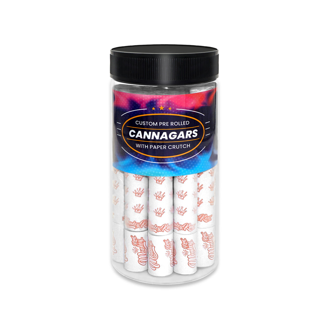Custom Pre Rolled Cannagars with Paper Crutch (12PK)