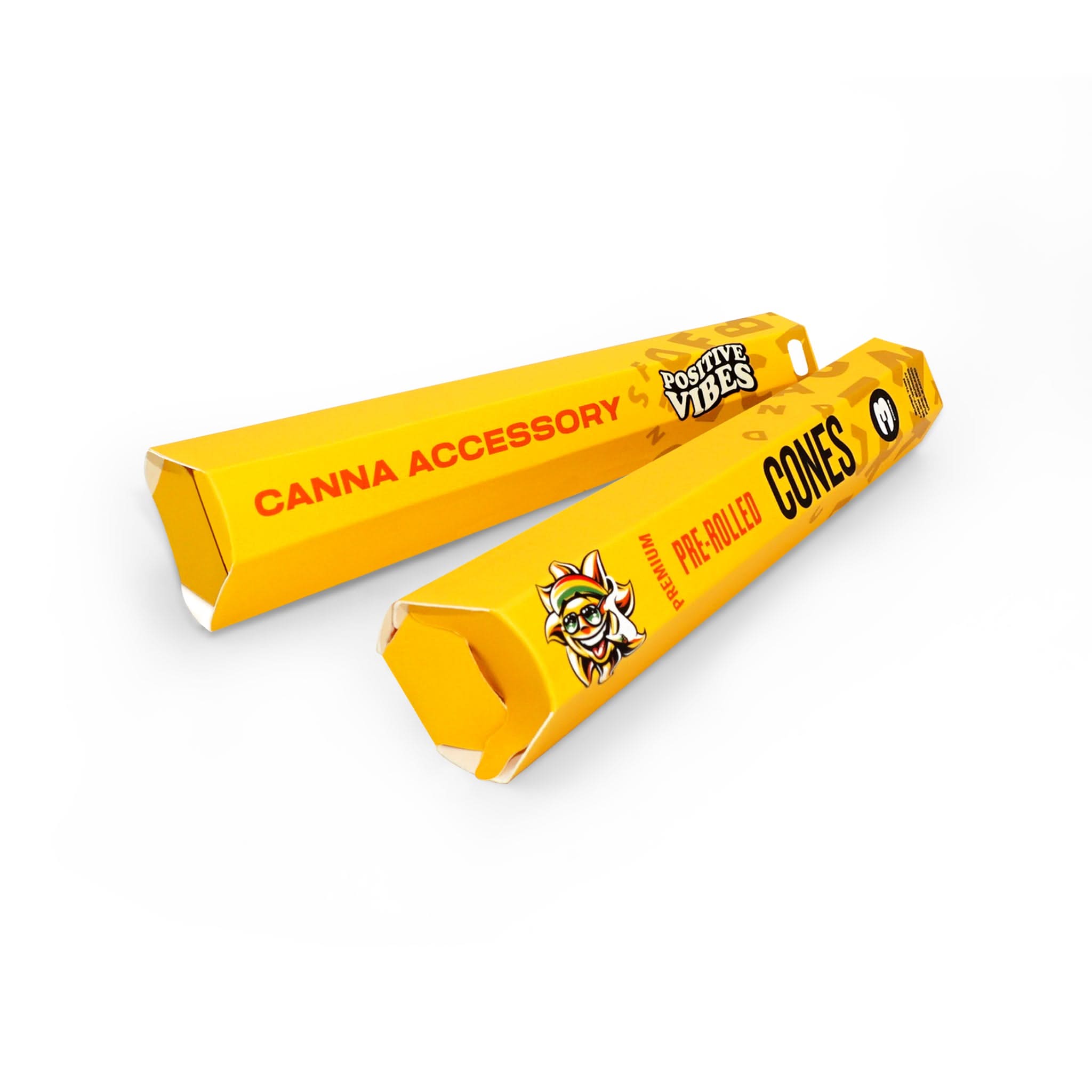 Cone Box Custom HEXAGON Retail Packaging for Pre-Rolled Cones (3CT) | Dispensary ...