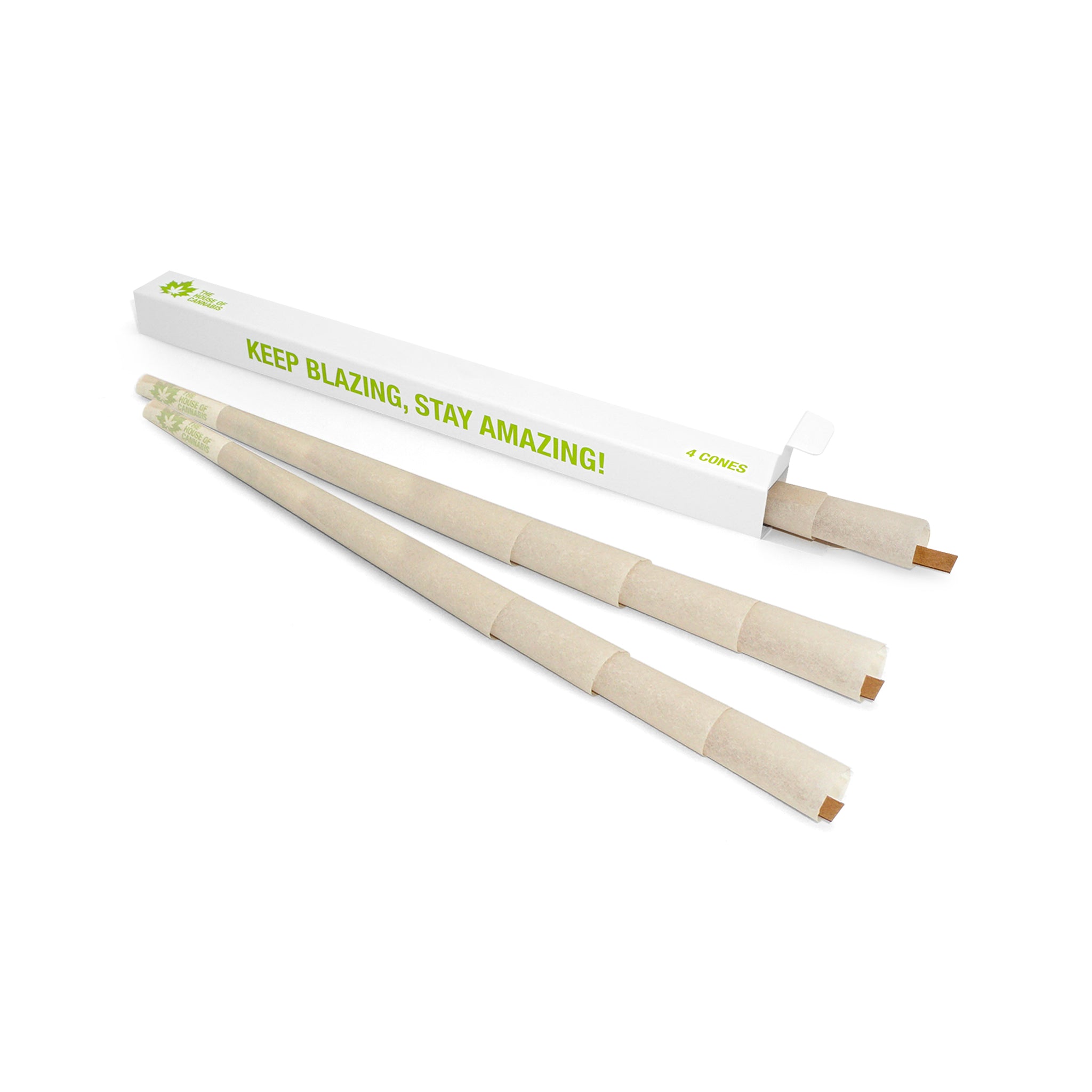 Custom Pre Rolled Cones in Paper Tube Format Retail Packaging (4CT)