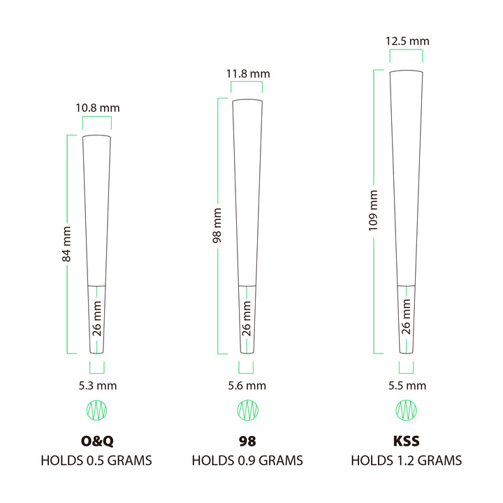 Custom Pre Rolled Turned Edge Box 6PK 98 Size