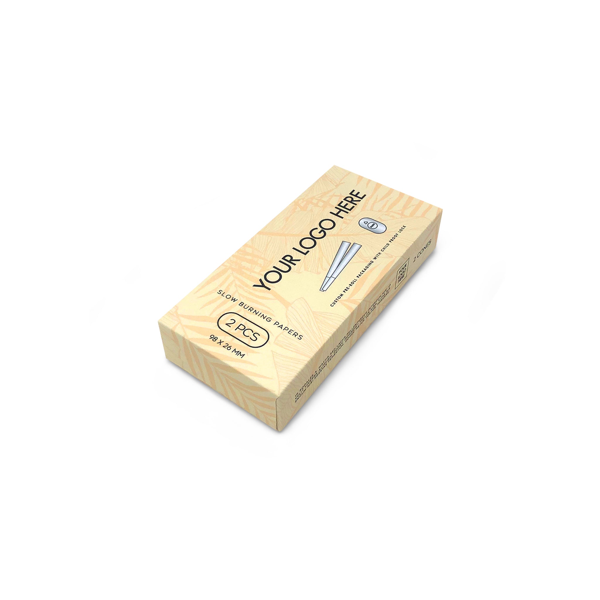 Custom Pre Rolled Turned Edge Box 2PK 98 Size