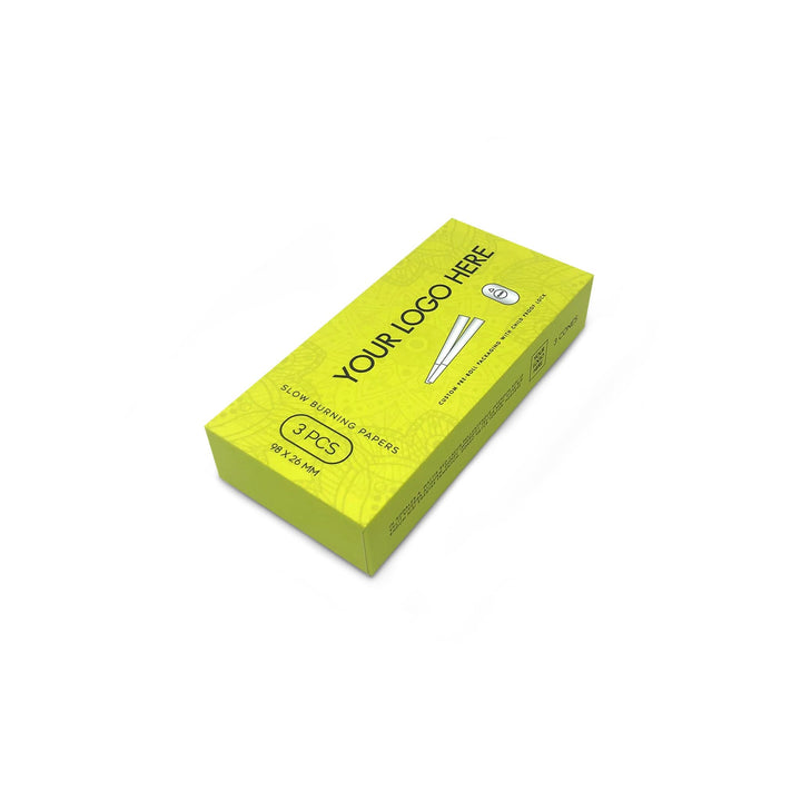Custom Pre Rolled Turned Edge Box 3PK 98 Size